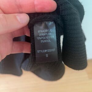 Black Knit Sweaterdress